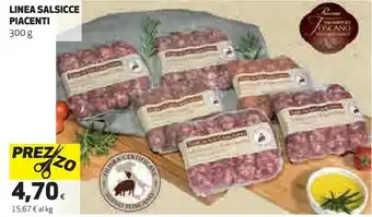 Ipercoop Linea salsicce piacenti offerta