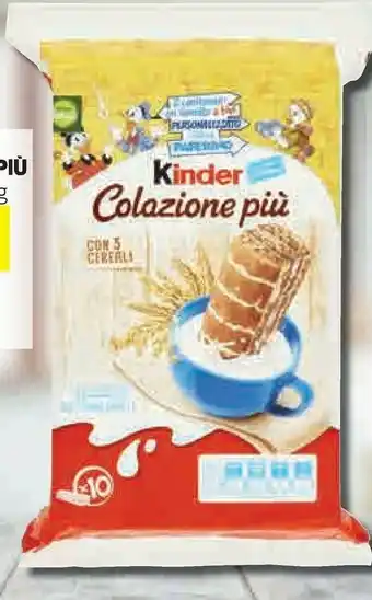 Coop Kinder colazione più con 5 cereali offerta