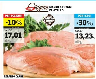 Coop Coop magro a tranci di vitello offerta