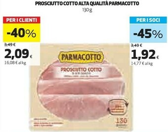 Coop Prosciutto cotto di alta qualità 130 g(ml) offerta