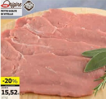 Coop Fette scelte di vitello offerta