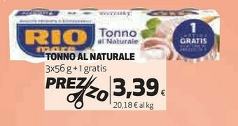 Coop Tonno al naturale offerta
