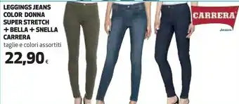 Coop Leggings jeans color donna super stretch + bella + snella offerta