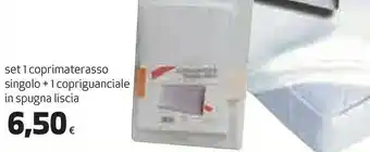 Coop Carrera oekotex linea accessori letto in spugna set coprimaterasso singolo offerta