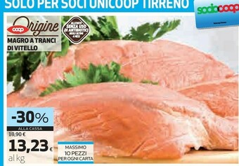 Coop Magro a tranci di vitello offerta