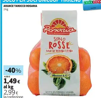 Coop Rosaria arance tarocco 2 kg offerta