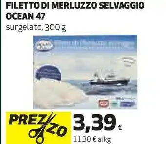 Coop Filetto di merluzzo selvaggio surgelato offerta