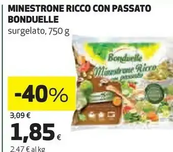 Coop Minestrone ricco con passato 750 g(ml) offerta