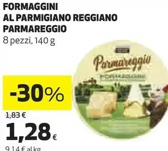 Coop Formaggini al parmigiano reggiano 140 g offerta