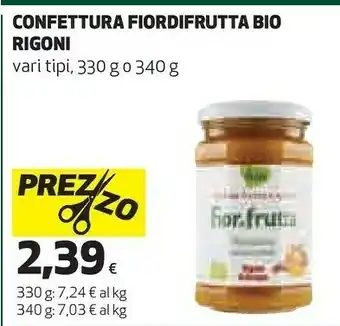 Coop Fiordifrutta mirtilli neri di bosco bio 330 g(ml) offerta