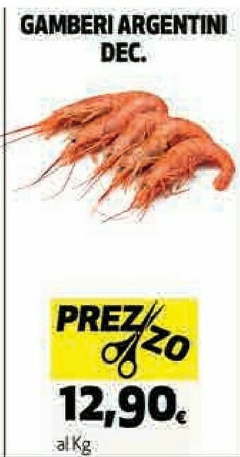 Coop Gamberi argentini offerta