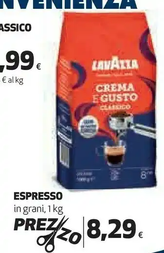 Coop Espresso in grani offerta