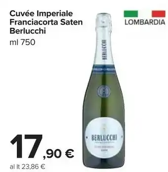Carrefour Berlucchi cuvée imperiale franciacorta saten offerta