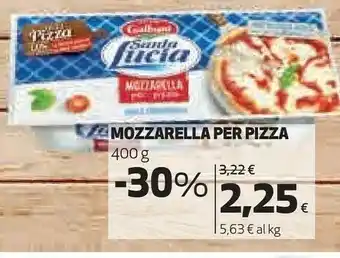 Coop Mozzarella per pizza offerta