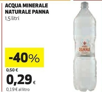 Coop Acqua minerale naturale 1500 g(ml) offerta