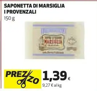 Coop I provenzali saponetta di marsiglia 150 g offerta