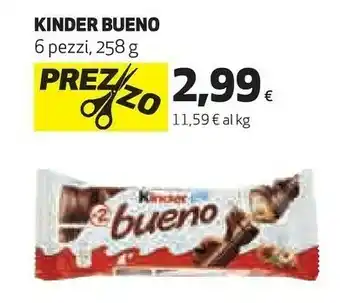 Coop Kinder bueno 258 g(ml) offerta