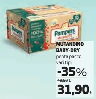 Coop Mutandino baby-dry penta pacco offerta