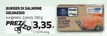 Coop Burger di salmone selvaggio 190 g offerta