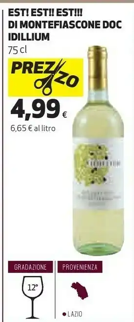 Coop Est!est!est! di montefiascone doc idillium offerta