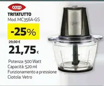 Coop Tritatutto 500 watt 520 ml offerta