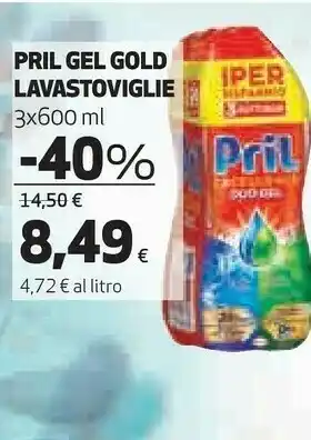 Coop Gel gold lavastoviglie offerta