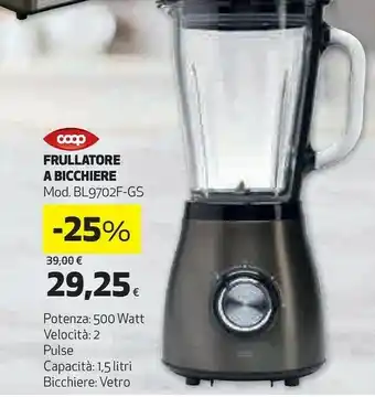 Coop Frullatore a bicchiere 500 watt 1,5 litri offerta