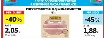 Ipercoop Prosciutto cotto di alta qualità 130 g(ml) offerta