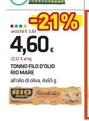 Superconti Tonno rio mare offerta