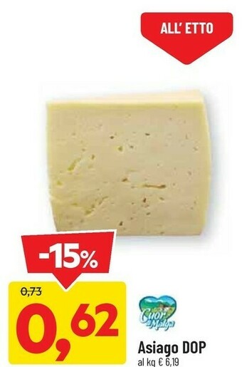DPiù Asiago offerta