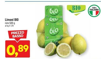 DPiù Limoni bio offerta