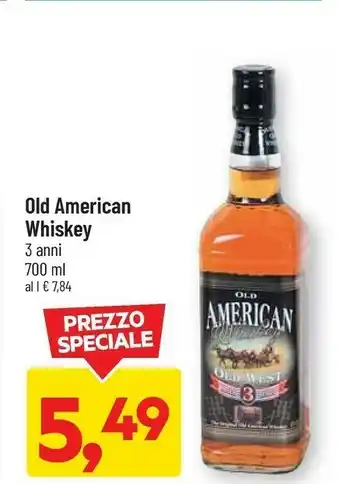 DPiù Whiskey old american offerta