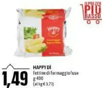 Emi Supermercati Happy di fettine di formaggio fuso 400 g offerta