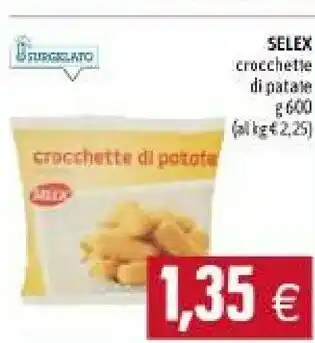 Emi Supermercati Selex crocchette di patate offerta
