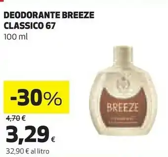 Ipercoop Breeze deodorante classico offerta