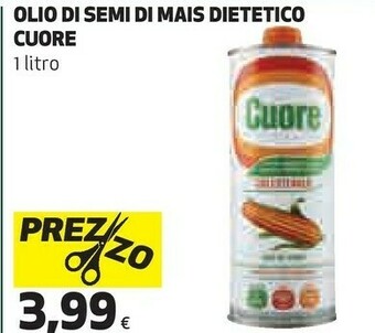 Coop Cuore - olio di semi di mais 1000 g(ml) offerta