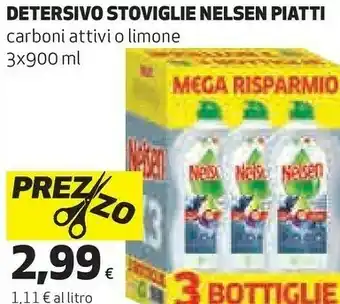 Coop Detersivo stoviglie piatti carboni attivi / limone offerta