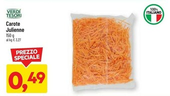 DPiù Carote julienne 150 g offerta