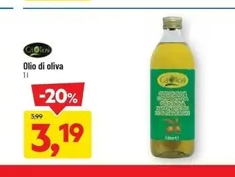DPiù Ca'oliosi - olio di oliva composto da oli di oliva raffinati e da oli di oliva vergini 1000 g(ml) offerta