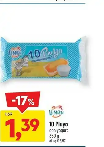 DPiù 10 pluyo con yogurt offerta