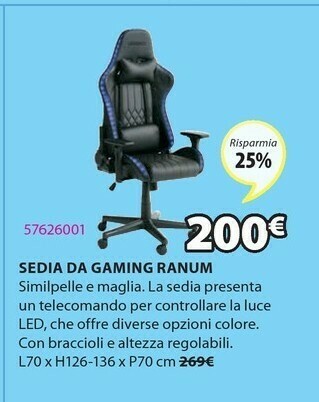 JYSK Sedie offerta