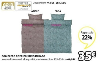 JYSK Copripiumino offerta
