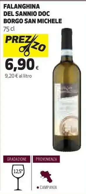 Ipercoop Borgo san michele falanghina del sannio doc offerta