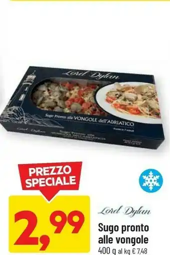 DPiù Sugo pronto alle vongole offerta