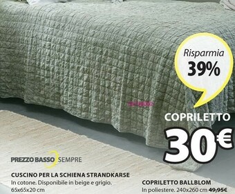 JYSK Copriletto offerta