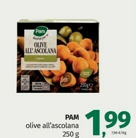 Pam Pam - olive all'ascolana 250 g offerta