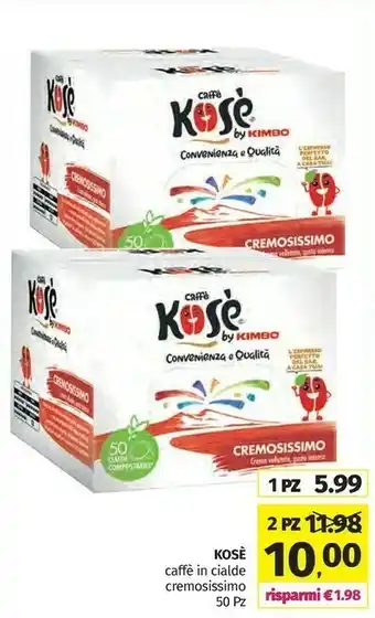 Pam Caffe in cialde cremosissimo offerta