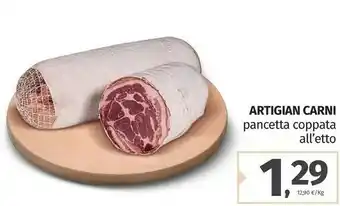 Pam Artigian carni pancetta coppata offerta