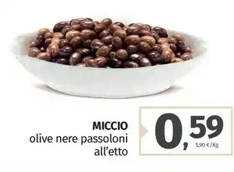 Pam Miccio olive nere passoloni offerta