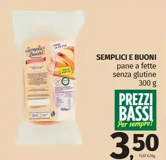 Pam Pane a fette senza glutine 300 g offerta
